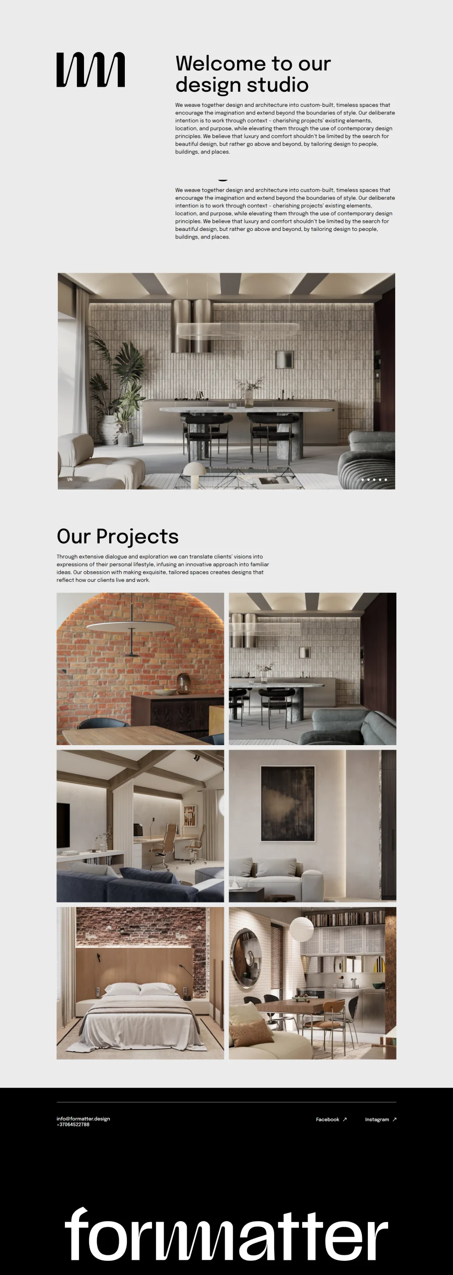 Formatter.design interneto svetainės kūrimas