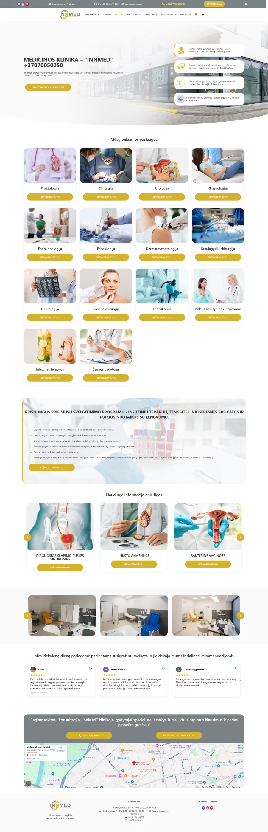 Innmed interneto svetainės kūrimas